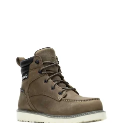 Waterproof|Soft Toe<Wolverine Trade Wedge 6" Moc-Toe Work Boot Gravel