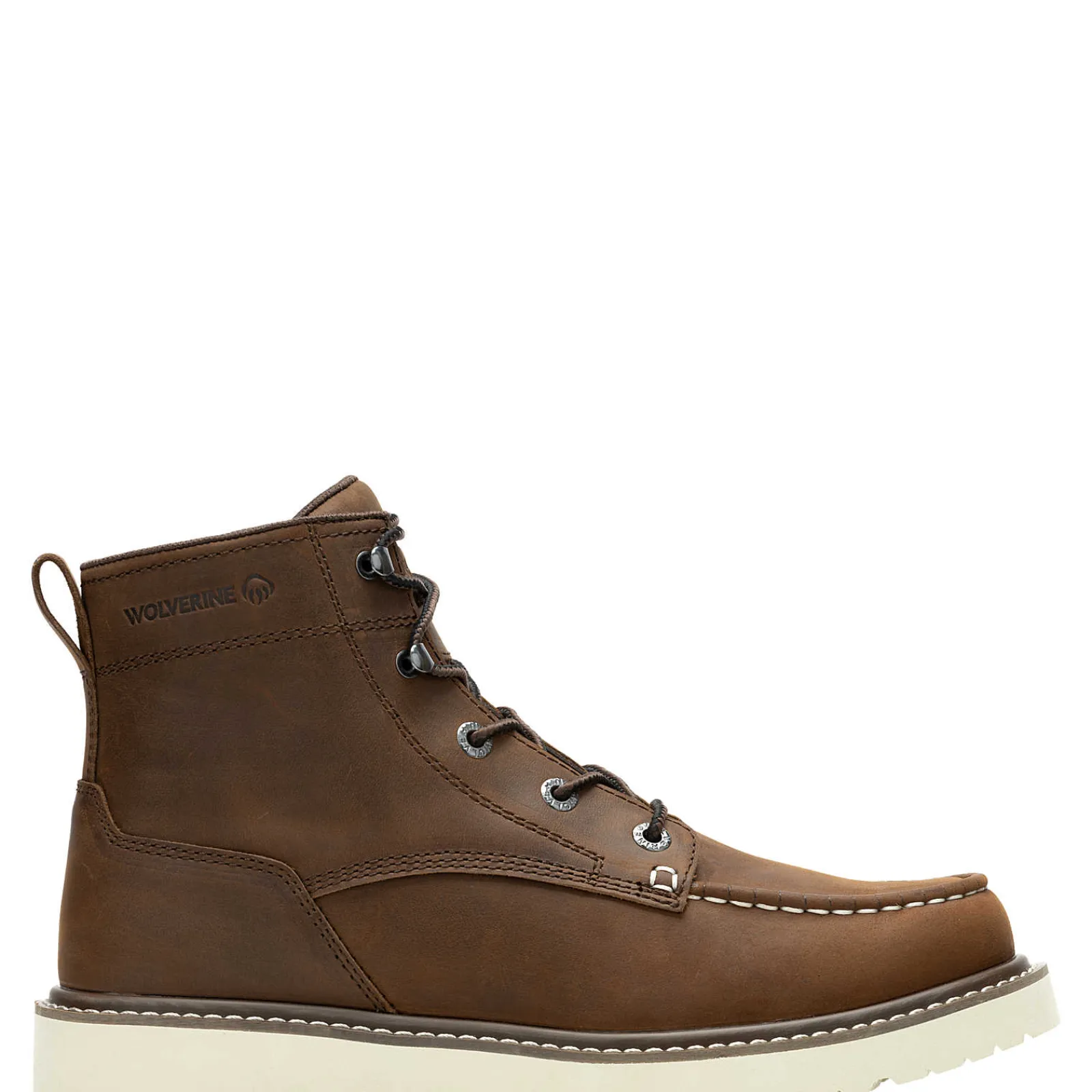 Soft Toe|Work Boots<Wolverine Trade Wedge Unlined 6" Moc-Toe Work Boot Dark Brown