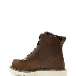 Soft Toe|Work Boots<Wolverine Trade Wedge Unlined 6" Moc-Toe Work Boot Dark Brown