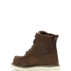 Safety Toe|Work Boots<Wolverine Trade Wedge Unlined 6" Moc-Toe Composite-Toe Work Boot Dark Brown