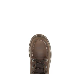 Safety Toe|Work Boots<Wolverine Trade Wedge Unlined 6" Moc-Toe Composite-Toe Work Boot Dark Brown