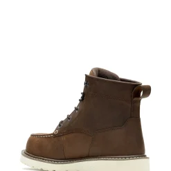 Safety Toe|Safety Toe<Wolverine Trade Wedge Unlined 6" Moc-Toe Composite-Toe Work Boot Dark Brown
