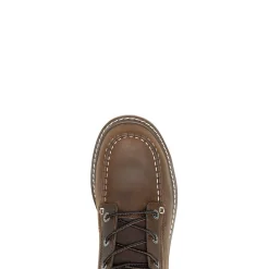 Safety Toe|Safety Toe<Wolverine Trade Wedge Unlined 6" Moc-Toe Composite-Toe Work Boot Dark Brown