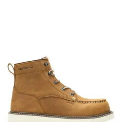 Safety Toe|Safety Toe<Wolverine Trade Wedge Unlined 6" Moc-Toe Composite-Toe Work Boot Tan