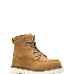 Safety Toe|Safety Toe<Wolverine Trade Wedge Unlined 6" Moc-Toe Composite-Toe Work Boot Tan