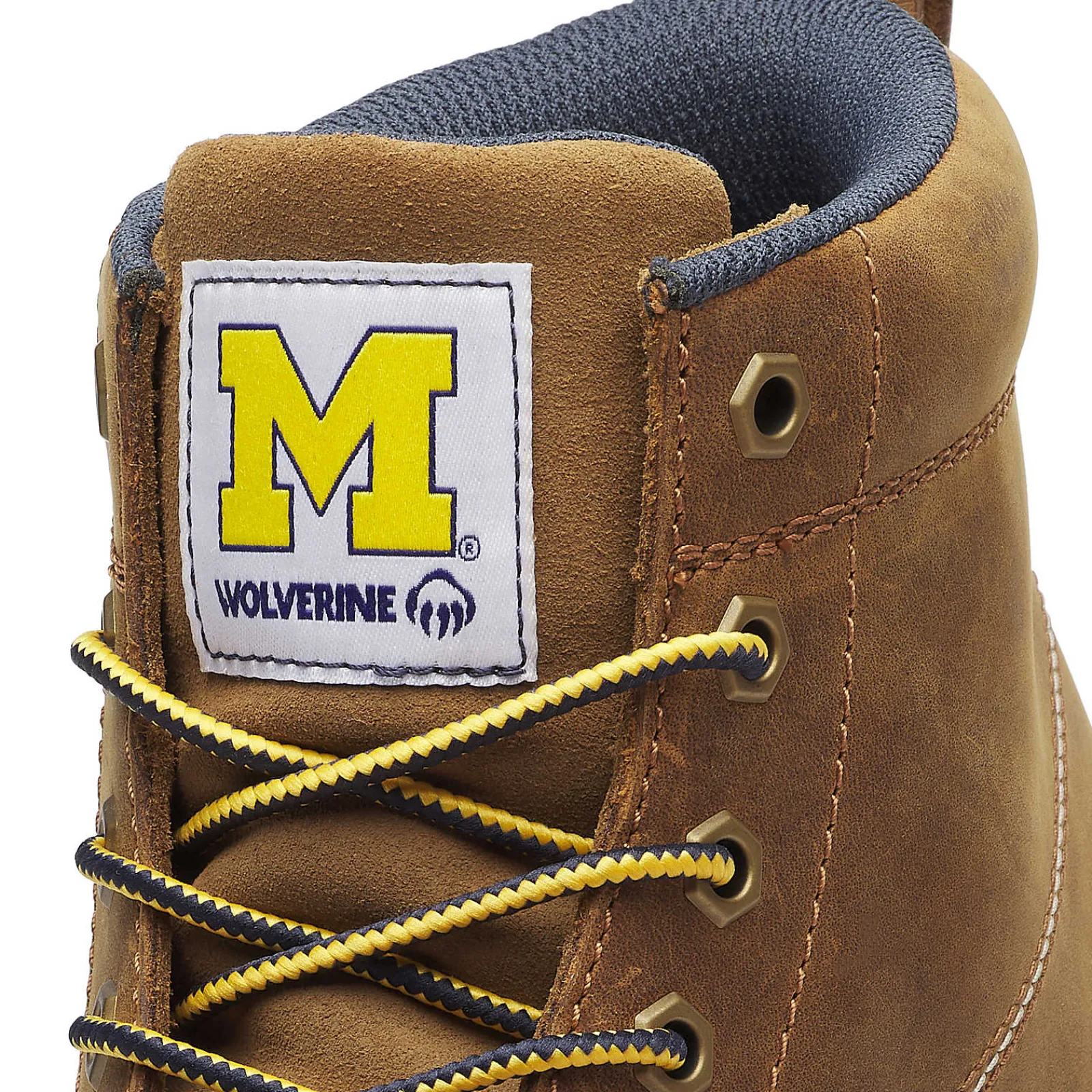Waterproof|Soft Toe<Wolverine X Valiant University Of Michigan Floorhand Moc Toe Work Boot Tan