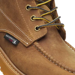 Waterproof|Soft Toe<Wolverine X Valiant University Of Michigan Floorhand Moc Toe Work Boot Tan