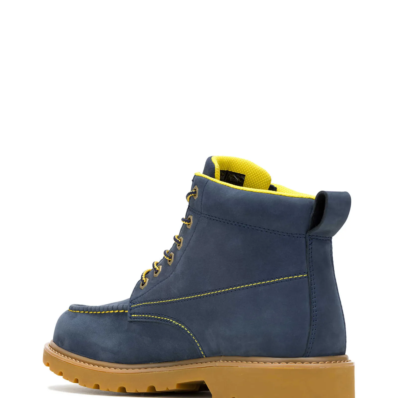 Waterproof|Soft Toe<Wolverine X Valiant University Of Michigan Floorhand Moc Toe Work Boot Navy