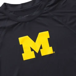 T-Shirts|Work Shirts<Wolverine X Valiant University Of Michigan Sun-Stop Eco Long Sleeve Tee Dark Navy